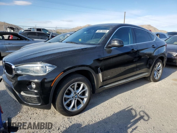 2015 BMW X6 xDrive35i with VIN 5UXKU2C58F0N77348, listed as a Copart auction lot 50579803 with 93,061 mi miles. Bid and sale history available at carsss.com. Image 1.