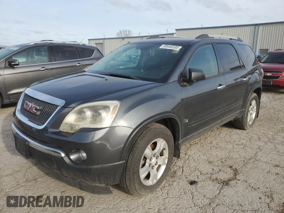 2011 GMC Acadia SLE z VIN 1GKKRPED1BJ280600, wystawiony jako Copart lot #50640335 z przebiegiem 174 711 mil mil oraz Czysty tytuł • Clean title. Historia ofert i sprzedaży dostępna na DreamBid. Obrazek 1.