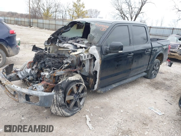 2017 Ford F-150 XL with VIN 1FTEW1EF3HFC22399, listed as a IAAI auction lot 41509258 with 77,948 mi miles. Bid and sale history available at carsss.com. Image 2.