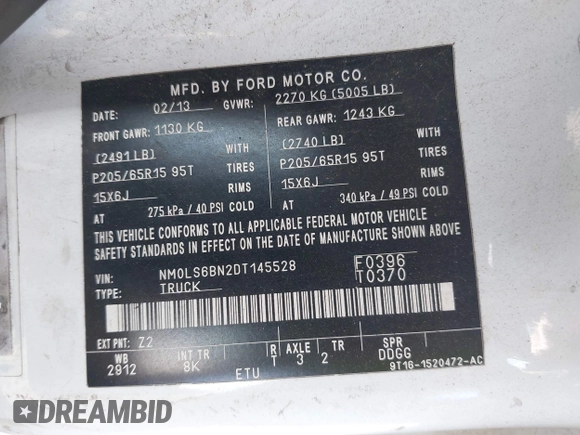 2013 Ford Transit Connect XLT z VIN NM0LS6BN2DT145528, wystawiony jako IAAI lot #42568742 z przebiegiem 92 093 mil mil oraz . Historia ofert i sprzedaży dostępna na DreamBid. Obrazek 9.