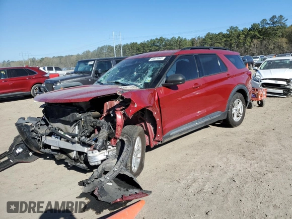 2020 Ford Explorer XLT with VIN 1FMSK7DH3LGB93070, listed as a Copart auction lot 49974945 with 0 mi miles and Salvage Title. Bid and sale history available at carsss.com. Image 1.