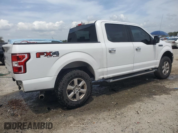 2018 Ford F-150 XL with VIN 1FTEW1E5XJKF72486, listed as a Copart auction lot 53668785 with 206,282 mi miles and Salvage Title. Bid and sale history available at carsss.com. Image 3.