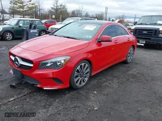 2018 Mercedes-Benz CLA with VIN WDDSJ4GB7JN595119, listed as a IAAI auction lot 41782982 with 105,071 mi miles. Bid and sale history available at carsss.com. Image 2.
