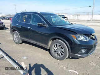 2015 Nissan Rogue SV with VIN 5N1AT2MV0FC816979, listed as a IAAI auction lot 41787430 with 156,911 mi miles. Bid and sale history available at carsss.com. Image 1.