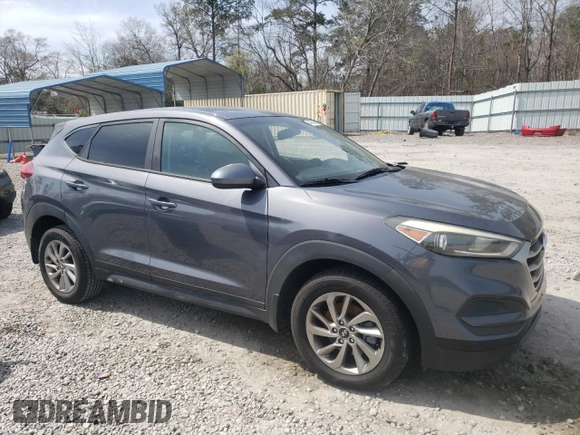 2018 Hyundai Tucson SE with VIN KM8J23A47JU801550, listed as a Copart auction lot 48993855 with 81,512 mi miles and Salvage Title. Bid and sale history available at carsss.com. Image 4.
