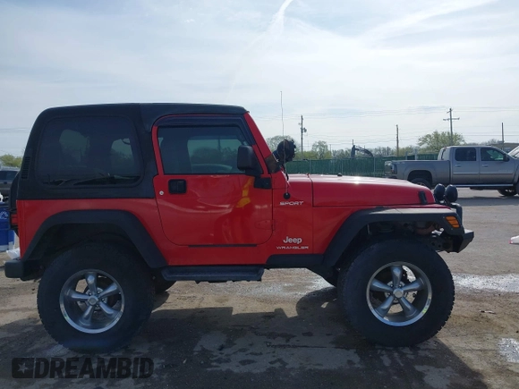 2004 Jeep Wrangler Sport with VIN 1J4FA49S54P744171, listed as a IAAI auction lot 41974657 with 173,230 mi miles. Bid and sale history available at carsss.com. Image 13.