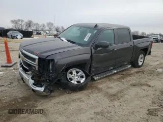2015 Chevrolet Silverado 1500 LT with VIN 3GCUKREC9FG255270, listed as a Copart auction lot 45461935 with 152,540 mi miles and Salvage Title. Bid and sale history available at carsss.com. Image 1.