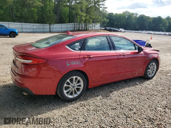 2020 Ford Fusion SE with VIN 3FA6P0HD2LR224300, listed as a Copart auction lot 56063025 with 43,468 mi miles and Salvage title. Bid and sale history available at DreamBid. Image 3.
