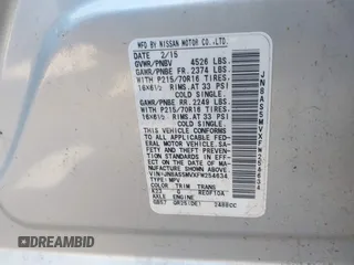 2015 Nissan Rogue S z VIN JN8AS5MVXFW254634, wystawiony jako IAAI lot #42241606 z przebiegiem 116 063 mil mil oraz . Historia ofert i sprzedaży dostępna na DreamBid. Obrazek 9.