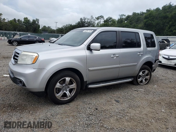 2013 Honda Pilot EX-L with VIN 5FNYF3H59DB001058, listed as a Copart auction lot 62947125 with 157,503 mi miles and Salvage title. Bid and sale history available at DreamBid. Image 1.