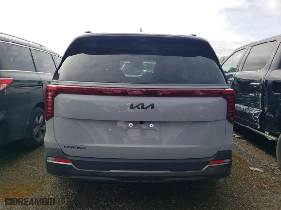 2025 Kia Carnival SX Prestige with VIN KNDNE5K31S6483171, listed as a Copart auction lot 44857505 with 0 mi miles and Salvage Title. Bid and sale history available at carsss.com. Image 6.