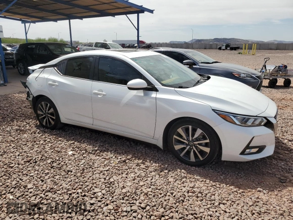 2021 Nissan Sentra SV with VIN 3N1AB8CV6MY243380, listed as a Copart auction lot 50844655 with 48,116 mi miles and Salvage Title. Bid and sale history available at DreamBid. Image 4.