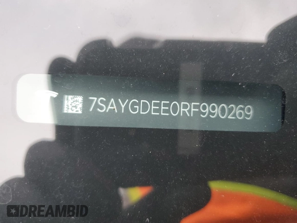 2024 Tesla Model Y Long Range с VIN 7SAYGDEE0RF990269, выставлен на аукционе Copart как лот 43636615 с пробегом 31 740 миль миль и Списание • Salvage title. История ставок и продаж доступна на DreamBid. Изображение 13.