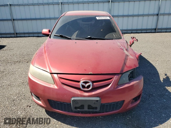 2007 Mazda 6 S Sport VE with VIN 1YVHP80D475M61404, listed as a Copart auction lot 54227555 with 163,390 mi miles and Salvage Title. Bid and sale history available at DreamBid. Image 5.