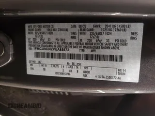 2023 Ford Escape Active with VIN 1FMCU9GN2PUA85672, listed as a Copart auction lot 48689675 with 11,152 mi miles and Salvage Title. Bid and sale history available at carsss.com. Image 15.
