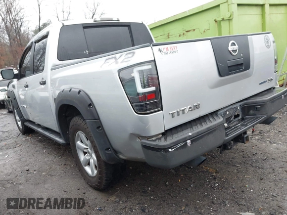 2010 Nissan Titan SE with VIN 1N6BA0EK3AN308362, listed as a IAAI auction lot 41406474 with 316,394 mi miles. Bid and sale history available at carsss.com. Image 3.