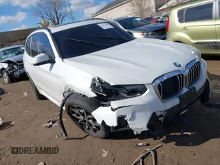 2022 BMW X3 xDrive30i with VIN 5UX53DP00N9M13841, listed as a IAAI auction lot 41677305 with 58,100 mi miles and . Bid and sale history available at DreamBid. Image 1.