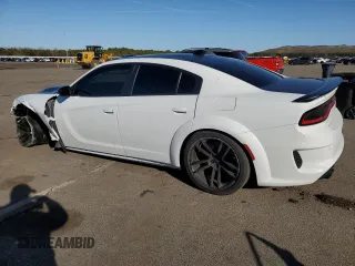 2023 Dodge Charger SRT Hellcat Widebody Jailbreak with VIN 2C3CDXL94PH503464, listed as a Copart auction lot 49607385 with 4,081 mi miles and Salvage Title. Bid and sale history available at carsss.com. Image 2.