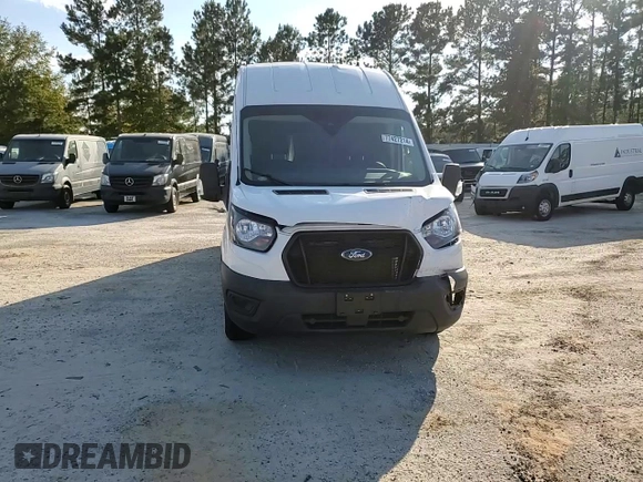 2021 Ford Transit Cargo with VIN 1FTBW3X83MKA40734, listed as a Copart auction lot 77427214 with Not Provided miles and Salvage Title. Bid and sale history available at carsss.com. Image 11.