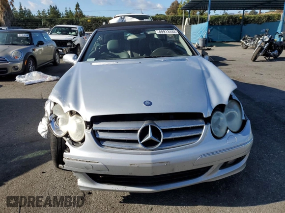 2006 Mercedes-Benz CLK 350 with VIN WDBTK56J66F177886, listed as a Copart auction lot 80913444 with 85,589 mi miles and Salvage Title. Bid and sale history available at DreamBid. Image 5.