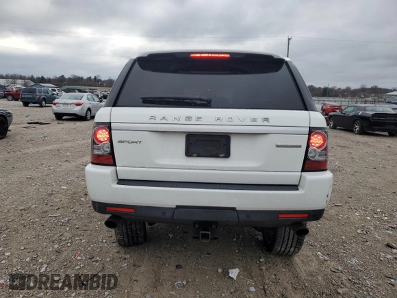 2012 Land Rover Range Rover Sport SC with VIN SALSH2E45CA726713, listed as a Copart auction lot 83994934 with 84,010 mi miles and Salvage Title. Bid and sale history available at carsss.com. Image 6.