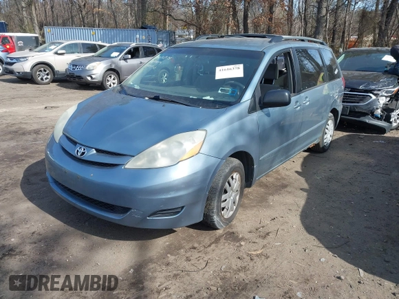2006 Toyota Sienna CE with VIN 5TDZA23C96S535839, listed as a IAAI auction lot 41616378 with 129,108 mi miles and . Bid and sale history available at DreamBid. Image 2.