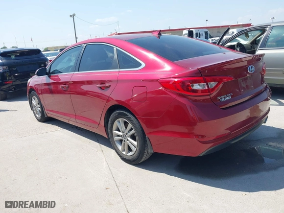 2015 Hyundai Sonata 2.4L SE with VIN 5NPE24AF7FH257498, listed as a IAAI auction lot 42051629 with 1 mi miles. Bid and sale history available at carsss.com. Image 3.