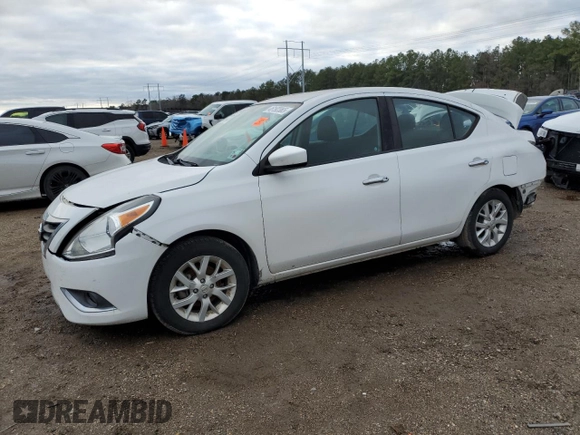 2018 Nissan Versa Sedan SV with VIN 3N1CN7AP2JL850660, listed as a Copart auction lot 46192365 with 113,391 mi miles and Salvage Title. Bid and sale history available at carsss.com. Image 1.