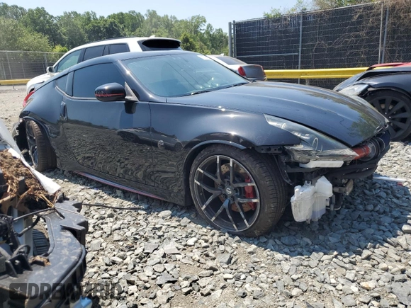 2016 Nissan 370Z with VIN JN1AZ4EH6GM936789, listed as a Copart auction lot 61375874 with 65,169 mi miles and Salvage Title. Bid and sale history available at carsss.com. Image 4.