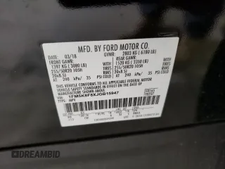 2018 Ford Explorer Limited z VIN 1FM5K8F8XJGB15947, wystawiony jako Copart lot #50683785 z przebiegiem 119 087 mil mil oraz Szkoda całkowita • Salvage title. Historia ofert i sprzedaży dostępna na DreamBid. Obrazek 13.