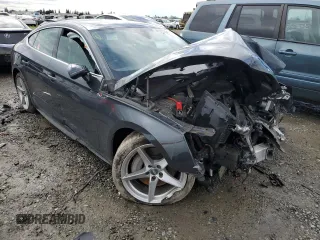2018 Audi A5 Sportback Premium Plus with VIN WAUENCF59JA063036, listed as a Copart auction lot 41393594 with 0 mi miles. Bid and sale history available at carsss.com. Image 4.
