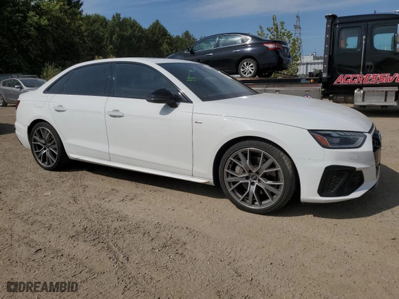 2021 Audi A4 Sedan S line Prestige with VIN WAUFAAF43MA067535, listed as a Copart auction lot 71933894 with 0 mi miles and Salvage Title. Bid and sale history available at carsss.com. Image 4.