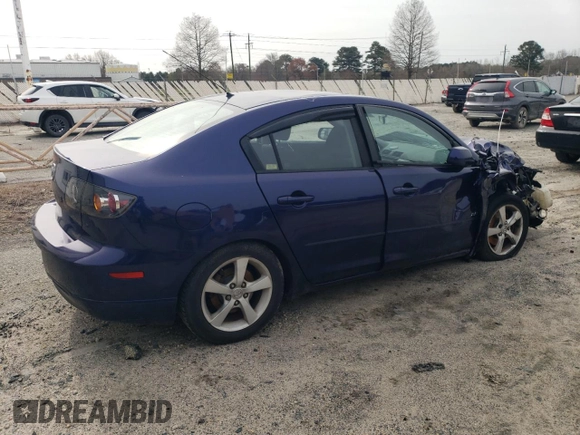 2005 Mazda 3 s with VIN JM1BK323051287045, listed as a Copart auction lot 50876495 with 155,405 mi miles and Salvage Title. Bid and sale history available at carsss.com. Image 3.