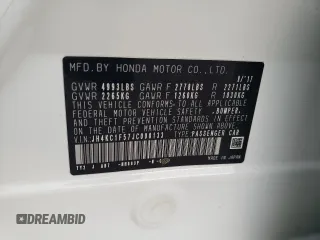 2018 Acura RLX Technology z VIN JH4KC1F57JC000133, wystawiony jako Copart lot #52869125 z przebiegiem 75 711 mil mil oraz Szkody całkowita. Historia ofert i sprzedaży dostępna na DreamBid. Obrazek 14.