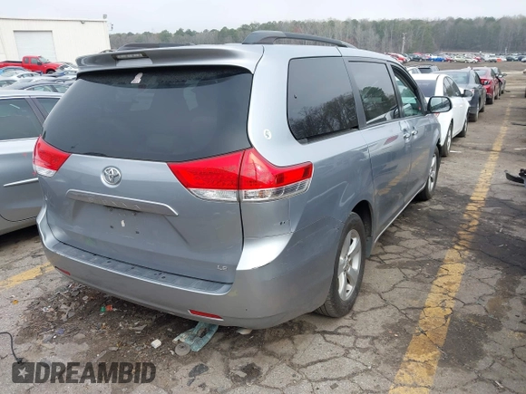 2011 Toyota Sienna LE AAS with VIN 5TDKK3DC0BS073653, listed as a IAAI auction lot 41794038 with 206,504 mi miles and . Bid and sale history available at DreamBid. Image 4.