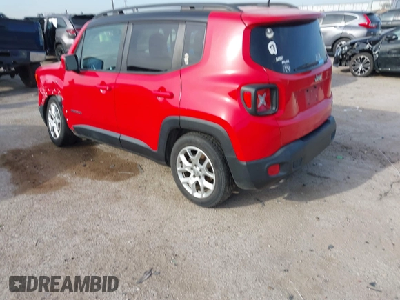 2015 Jeep Renegade Latitude with VIN ZACCJABT0FPB53417, listed as a IAAI auction lot 41861385 with 152,005 mi miles. Bid and sale history available at carsss.com. Image 3.