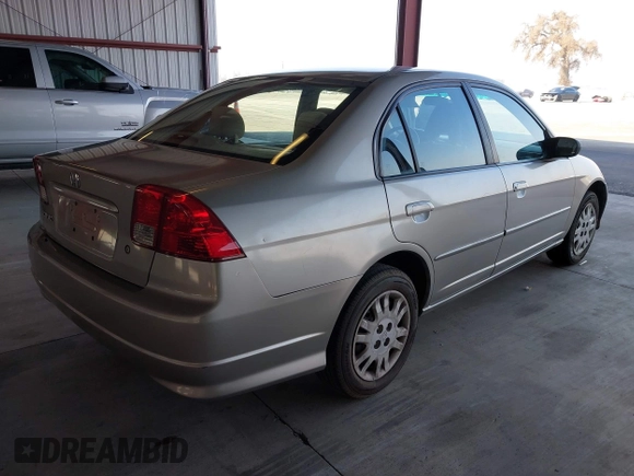 2005 Honda Civic LX with VIN 2HGES16565H530065, listed as a IAAI auction lot 41055832 with 244,239 mi miles and . Bid and sale history available at DreamBid. Image 4.