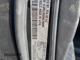 2022 Dodge Durango GT Plus with VIN 1C4RDJDG5NC185208, listed as a Copart auction lot 54416785 with 22,781 mi miles and Salvage title. Bid and sale history available at DreamBid. Image 14.
