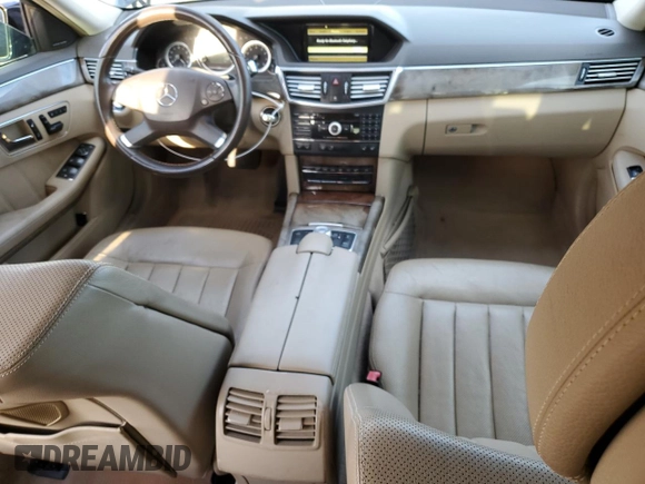 2010 Mercedes-Benz E 550 Luxury with VIN WDDHF7CB7AA162572, listed as a Copart auction lot 43745305 with 146,672 mi miles and Salvage Title. Bid and sale history available at DreamBid. Image 8.