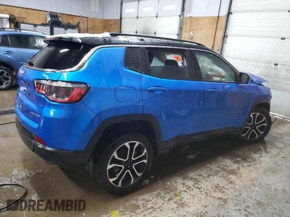 2022 Jeep Compass High Altitude with VIN 3C4NJDCB4NT154860, listed as a Copart auction lot 43638535 with Not Provided miles and Clean Title. Bid and sale history available at DreamBid. Image 3.