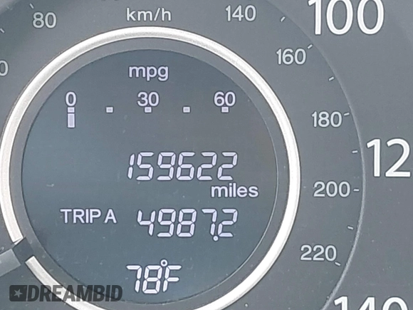 2014 Honda CR-V LX with VIN 2HKRM3H33EH511773, listed as a IAAI auction lot 41847425 with 159,622 mi miles. Bid and sale history available at carsss.com. Image 15.