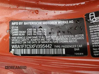 2015 BMW 2 Series 228i xDrive with VIN WBA1F7C5XFVX95442, listed as a Copart auction lot 78858824 with 159,414 mi miles and Salvage Title. Bid and sale history available at carsss.com. Image 12.