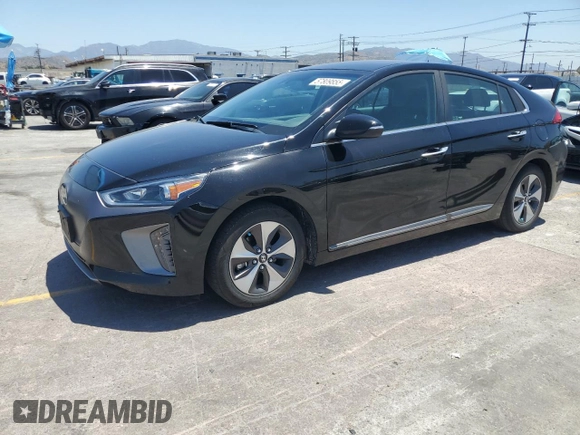 2019 Hyundai Ioniq Limited with VIN KMHC05LH3KU043105, listed as a Copart auction lot 57809855 with 72,647 mi miles and Salvage title. Bid and sale history available at DreamBid. Image 1.