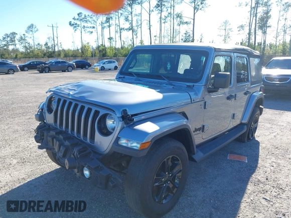 2020 Jeep Wrangler Unlimited Sahara with VIN 1C4HJXEN6LW210682, listed as a IAAI auction lot 41836201 with 32,925 mi miles. Bid and sale history available at carsss.com. Image 2.