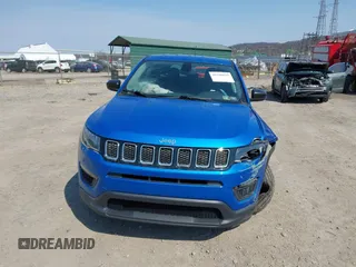 2020 Jeep Compass Sport with VIN 3C4NJDAB0LT142611, listed as a IAAI auction lot 41769615 with 93,753 mi miles. Bid and sale history available at carsss.com. Image 12.