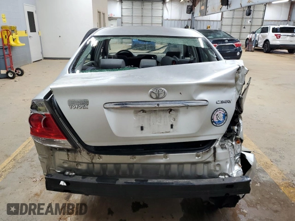2006 Toyota Camry STD with VIN JTDBE32K163061925, listed as a Copart auction lot 86813674 with 176,660 mi miles and Salvage Title. Bid and sale history available at carsss.com. Image 6.