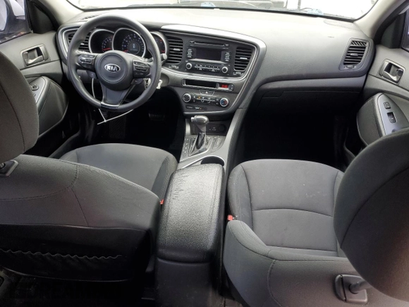 2015 Kia Optima LX with VIN KNAGM4A70F5631684, listed as a Copart auction lot 55786925 with 129,208 mi miles and Salvage Title. Bid and sale history available at DreamBid. Image 8.
