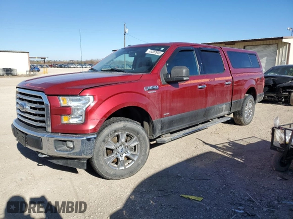 2017 Ford F-150 XL with VIN 1FTFW1EG7HKC03195, listed as a Copart auction lot 41387945 with 135,718 mi miles and Salvage Title. Bid and sale history available at carsss.com. Image 1.