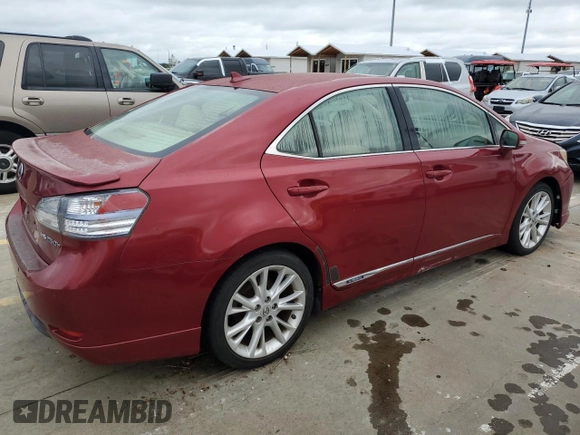 2011 Lexus HS 250h z VIN JTHBB1BA2B2047678, wystawiony jako Copart lot #74607724 z przebiegiem Nie podano mil oraz Nie do naprawy • Non repairable. Historia ofert i sprzedaży dostępna na DreamBid. Obrazek 3.