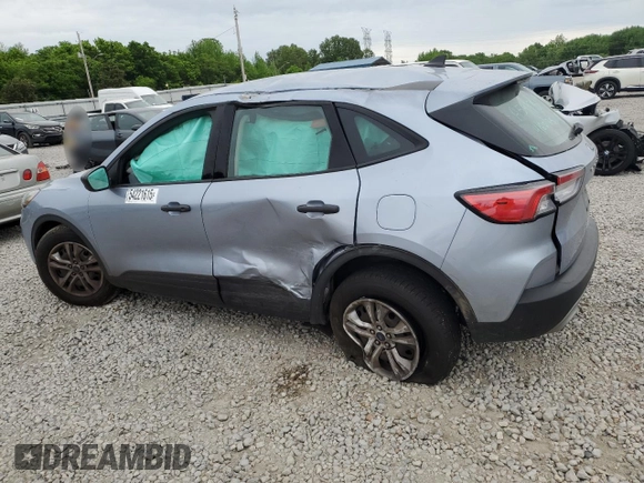 2022 Ford Escape S z VIN 1FMCU0F67NUA59975, wystawiony jako Copart lot #54221615 z przebiegiem Nie podano mil oraz Szkoda całkowita • Salvage title. Historia ofert i sprzedaży dostępna na DreamBid. Obrazek 2.